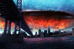 UN'IMMAGINE-SIMBOLO DAL FILM "INDEPENDENCE DAY"