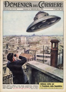 UN UFO D'EPOCA SULLA "DOMENICA DEL CORRIERE"