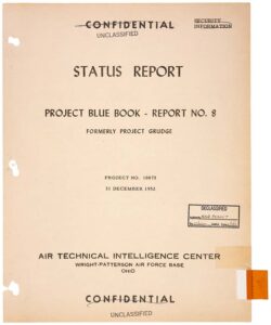 UNO DEI FASCICOLI DEL PROJCET BLUE BOOK