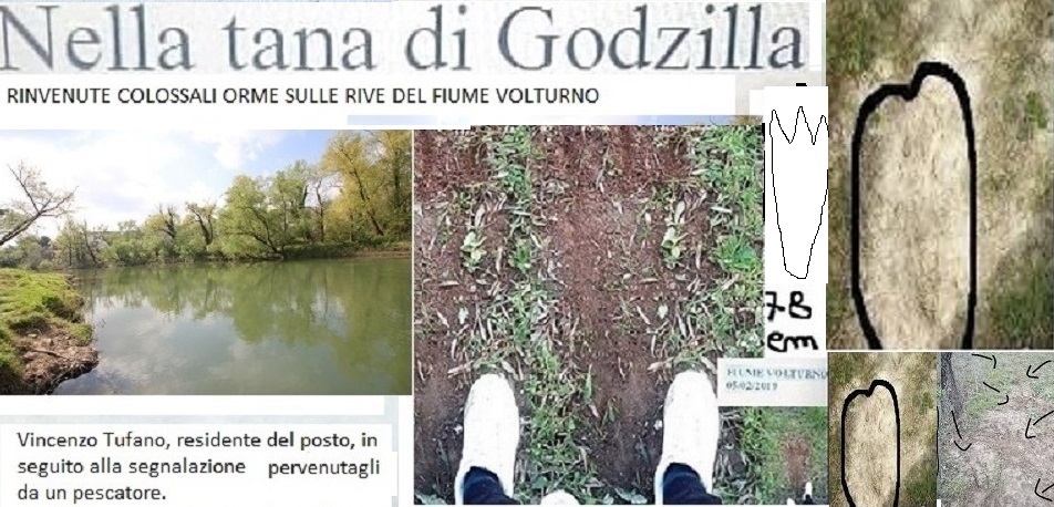 UN GIORNALE LOCALE CON LA NOTIZIA DEL MOSTRO